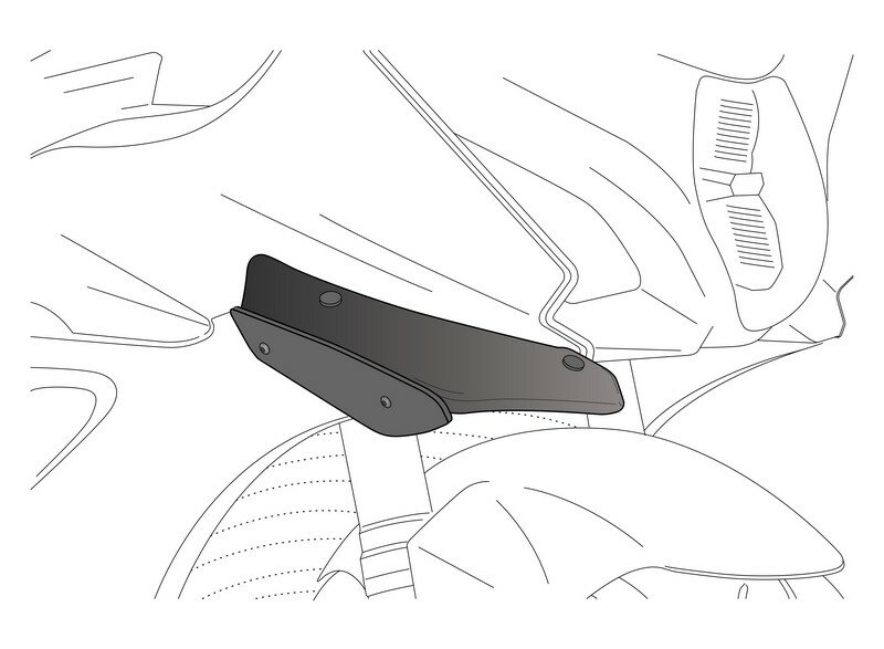 Puig / プーチ Downforceスポーツスポイラーのためのスペアパーツ - ブラック | 3692N