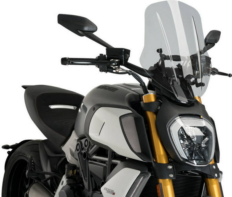 Puig / プーチ フロントガラスの新世代オートバイDucati Diavel 1260 2019-スモーク | 3775H