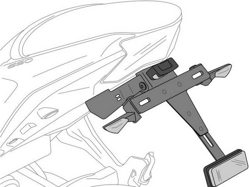 Puig / プーチ ベネリ BN 125 2018 用ライセンスプレートホルダー | 20524