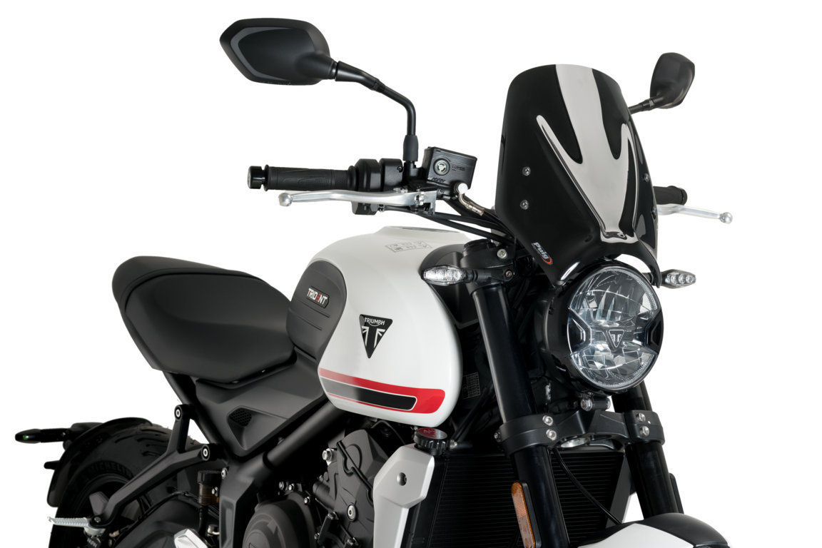 適合車種: TRIUMPHTRIDENT 660 (2021-2023)記事番号：20638n20638n -Windshield New Generation Sport。可能性のある衝撃に対する高い耐性を保証し、風に対して克服できない大きな空力能力を提供する3mmメタクリル酸塩材料で製造されています。ピース。さらに、オートバイPuigの審美的なラインに完全に適応する作品には、さまざまな色のカレナブリを選択できます。アセンブリを容易にするために、PUIGはカップリングのフェアリングの指示と一緒にサービスを提供します。