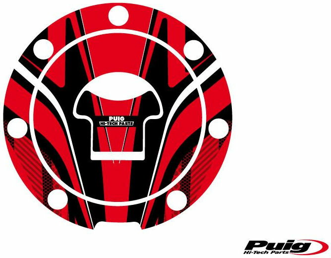 Puig／プーチ ラディカル フューエルキャップ カバー- レッド | 6308R