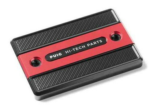 Puig／プーチ ブレーキクラッチ リクイッドタンクカバー- レッド | 9262R