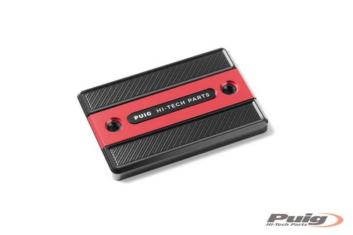 Puig／プーチ ブレーキクラッチ リクイッドタンクカバー- レッド | 9270R