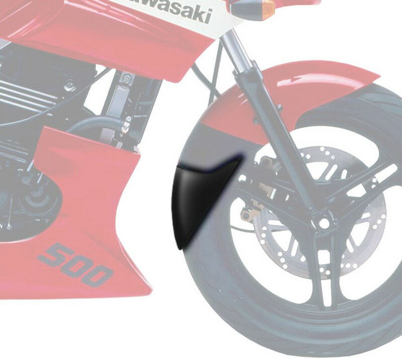 Pyramid Plastics / ピラミッドプラスチック Kawasaki GPZ 500 S エクステンダーフェンダー マットブラック