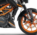 Pyramid Plastics / ピラミッドプラスチック KTM 125 Duke エクステンダーフェンダー マットブラック