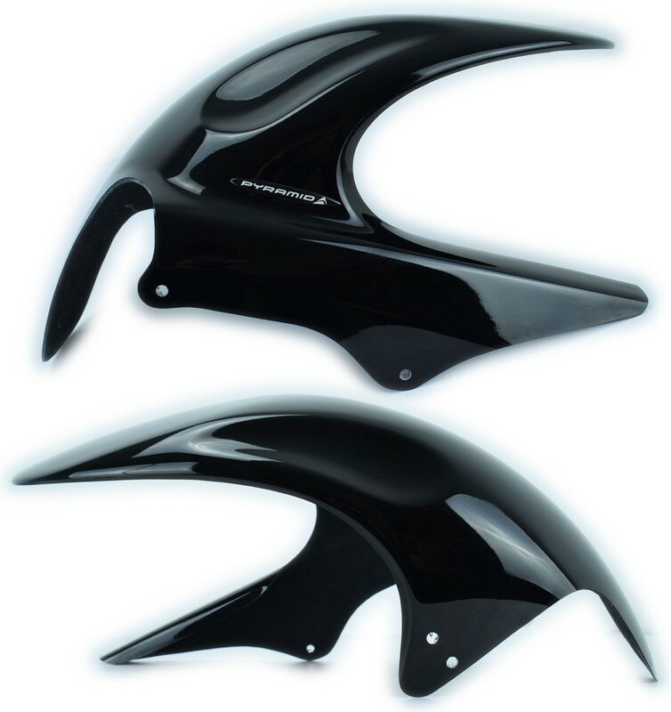 Pyramid Plastics / ピラミッドプラスチック Kawasaki KLV 1000 ハガー グロスブラック 2004-2006 | 070201B