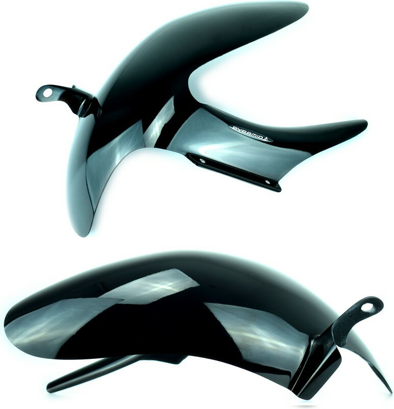 Pyramid Plastics / ピラミッドプラスチック Kawasaki ER-6F ハガー グロスブラック 2006-2008 | 073221B