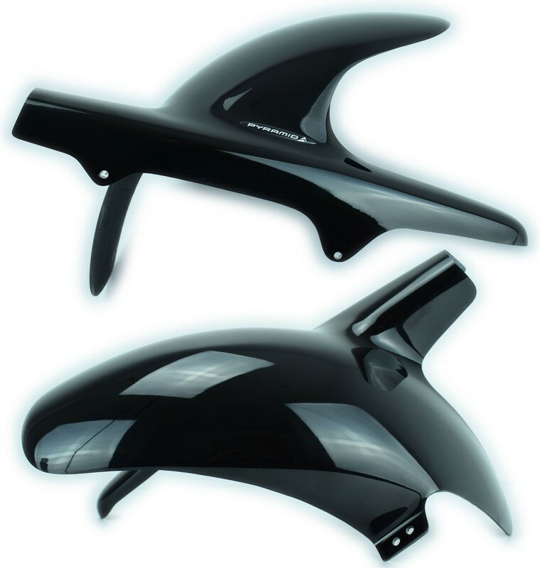 Pyramid Plastics / ピラミッドプラスチック Kawasaki ZX-9 R ハガー グロスブラック 1998-2001 | 07332B