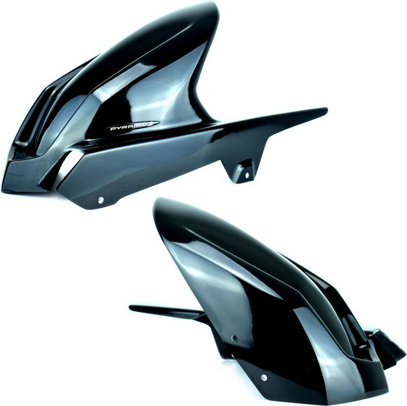 Pyramid Plastics / ピラミッドプラスチック Kawasaki Z 750 S ハガー グロスブラック 2004-2006 | 073510B