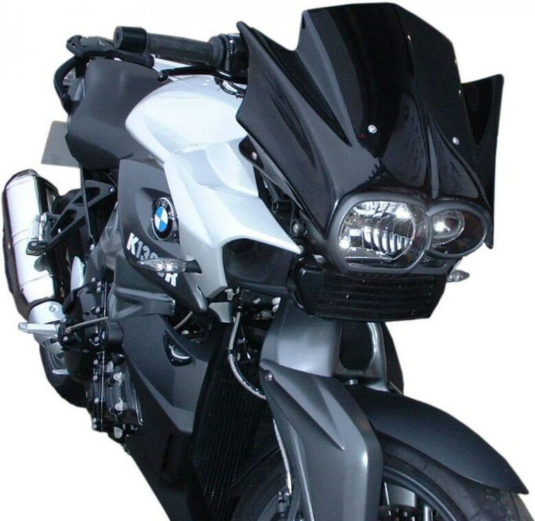 Pyramid Plastics / ピラミッドプラスチック BMW K1300 R フライスクリーン グロスブラック 2009-2015 | 2