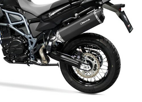 REMUS / レムス ブラック HAWK スリップオンマフラー ステンレスブラック BMW F 800 GS Adventure (17-) E