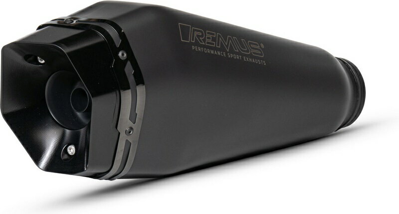 Remus / ॹ ޥե顼 RS Slip-On- machined aluminium endcap - ֥å coated- stainless steel black- incl. (ECE-) appr