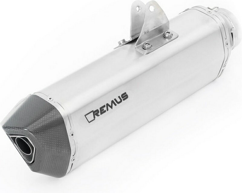Remus / レムス ブラック HAWK RACING スリップオン (silencer incl. removable sound insert)- ステンレススチ?