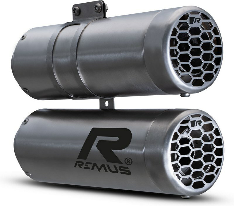 Remus / レムス マフラー Slip-On Double MESH (sport silencer with removable sound insert)- stainless steel brushed- NO