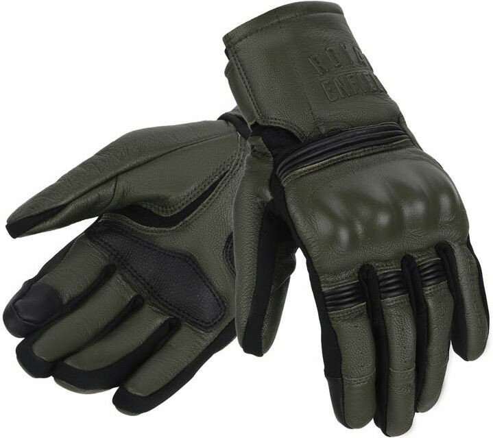 ROYAL ENFIELD / 륨եɽ Gareth Leather Gloves - Olive | RRGGLO00...