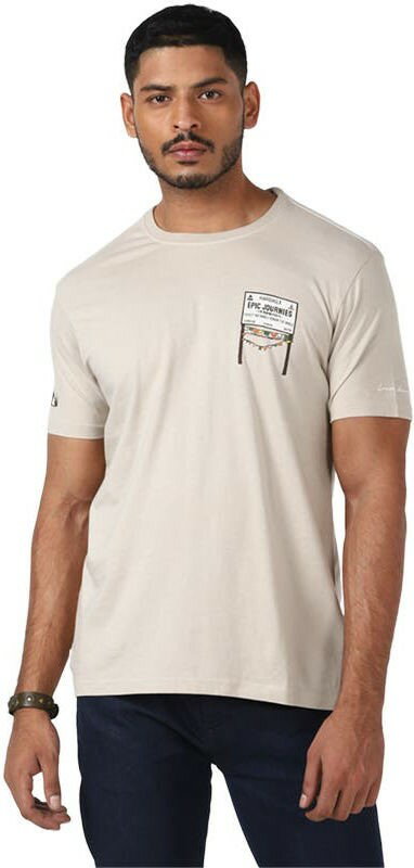 ROYAL ENFIELD / ロイヤルエンフィールド純正 Khardungla T-Shirt-Light Khaki | RLATSN000230