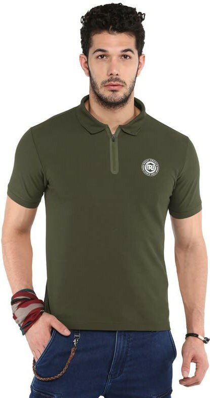 ROYAL ENFIELD / ロイヤルエンフィールド純正 Ride On Polo T-Shirt-Olive | RLATSM000676