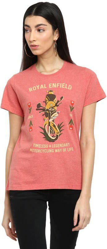 ROYAL ENFIELD / ロイヤルエンフィールド純正 Classic Melange T-Shirt-Melange Rose | RLATSN000719