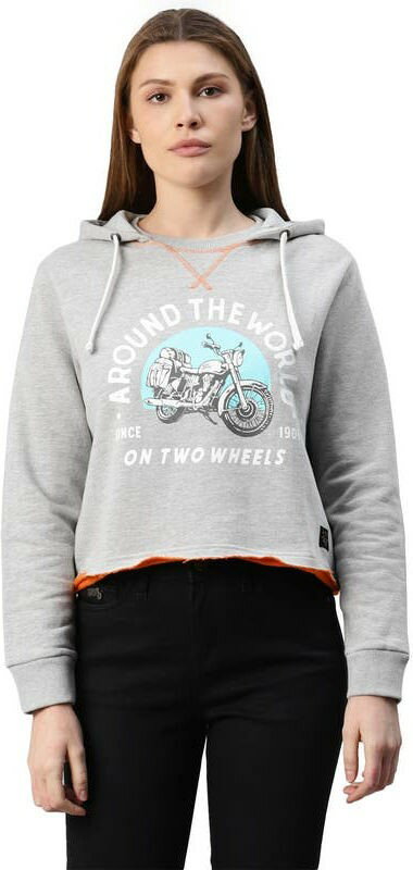 ROYAL ENFIELD / ロイヤルエンフィールド純正 Around The World Hoody - Grey Melange | RLASSA211145