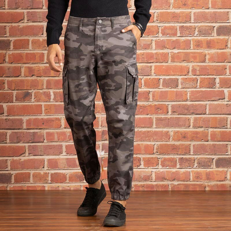 ROYAL ENFIELD / 륨եɽ Camo Cargo Jogger - Grey | RLATRA221486