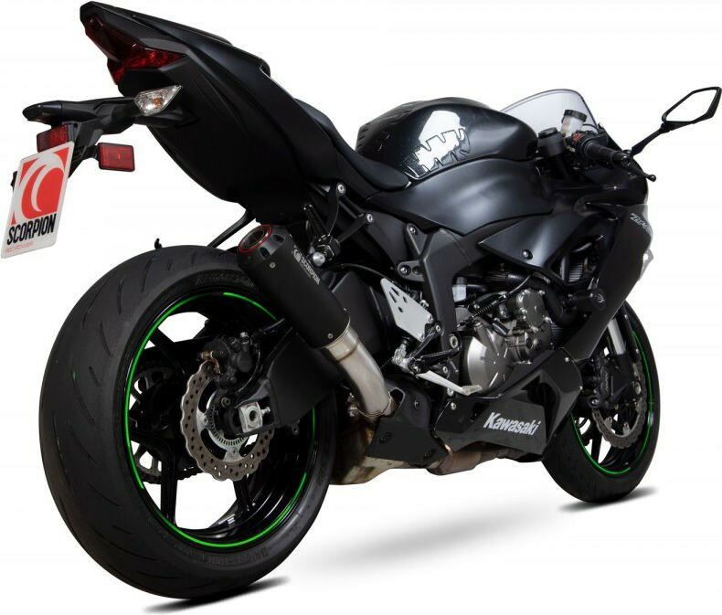 Scorpion / スコーピオンマフラー Red Power Slip-on ブラック Ceramic Coated Sleeve (NON EU HOMOLOGATED) | PKA129BCER