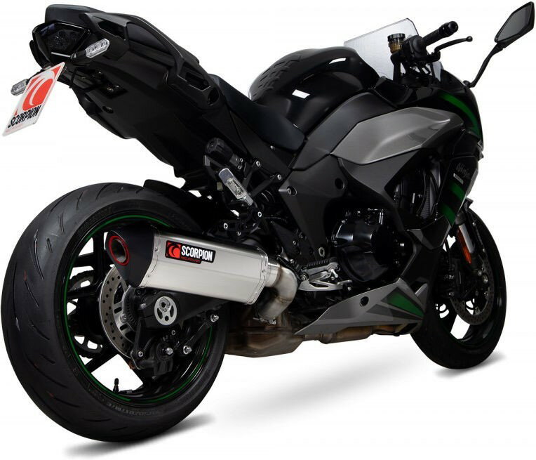 Scorpion / スコーピオンマフラー Serket Parallel Slip-on Titanium Sleeve. Fits with panniers (NON EU HOMOLOGATED) |