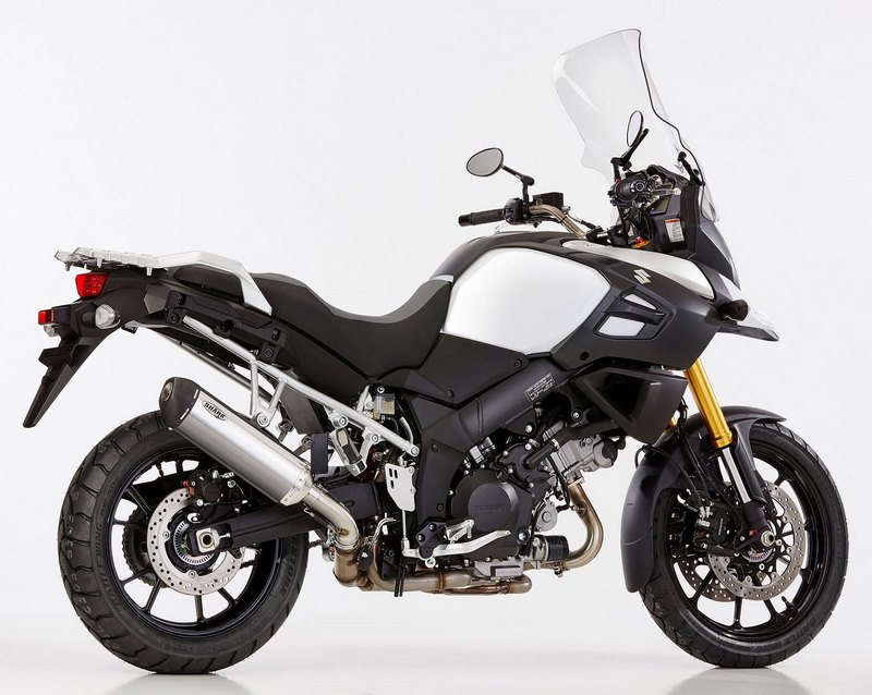 SHARK / シャークマフラー DSX-5 slip on exhaust (4-1)- Silver- Elliptical | 840482