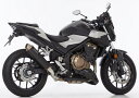 SHARK / シャークマフラー SRC 4 slip on exhaust (2-1)- Black- Round | 845103