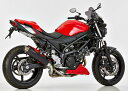 SHARK / シャークマフラー SRC 4 slip on exhaust (2-1)- Black- Round | 845125