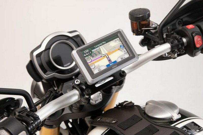 SW-MOTECH / SWモテック ハンドルバー用GPS マウント ブラック Honda / Suzuki / Triumph モデル | GPS.11.646