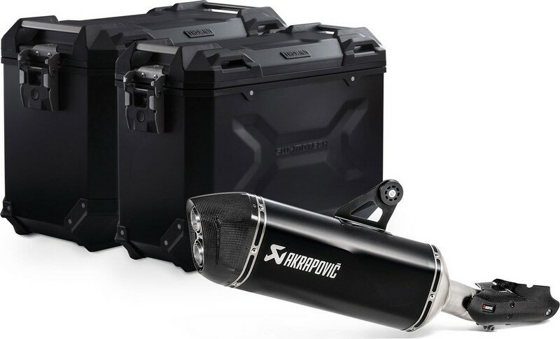 SW-MOTECH / SWモテック TRAX ADV アルミケースセット アクラポビッチサイレンサー付属 | KFT.07.664.72