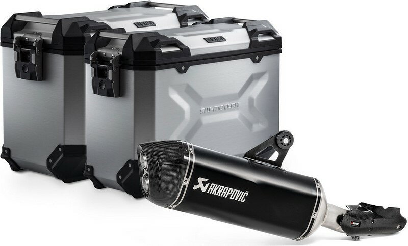 SW-MOTECH / SWモテック TRAX ADV アルミケースセット アクラポビッチサイレンサー付属 | KFT.07.664.72