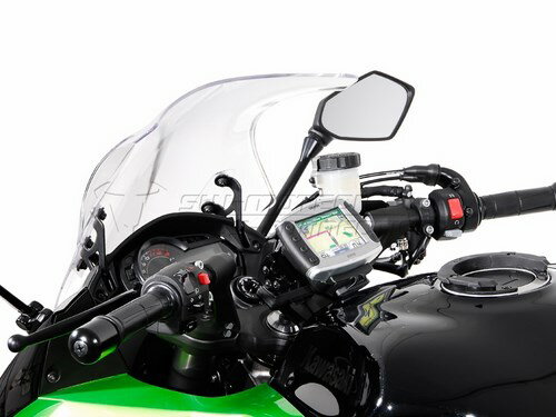 SW-MOTECH / SWモテック クイックロック GPSマウント ブラック Kawasaki Z 1000 SX (11-) | GPS.08.646.10300/B