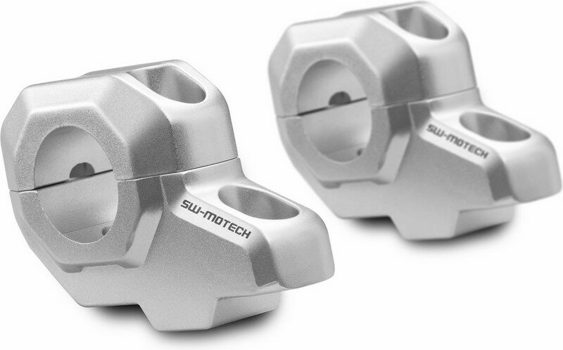 SW-MOTECH / SWモテック バーバック ? 28 mm ハンドルバー H=30 mm. バック 22 mm. シルバー | LEH.00.039.23