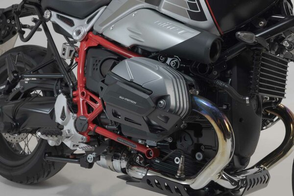 SW MOTECH Cylinder guards. Black. BMW R nineT/ Pure/ Scra.- R12/ R12 nineT. | MSS.07.653.10002/B