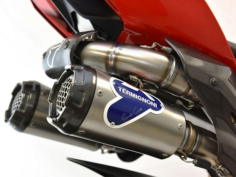 Termignoni / テルミニョーニ GR COMPL TITANIO PANIGALE V4 SBK REPLICA + UP MAP EU5- TITANIUM- TITANIUM | D20009400TTC