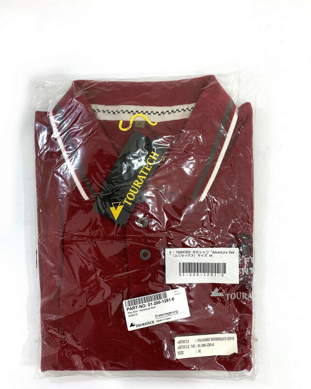 TOURATECH(ツラーテック):ポロシャツ 「Adventure Red」 (ユニセックス) サイズ：M | 01-200-1281-0