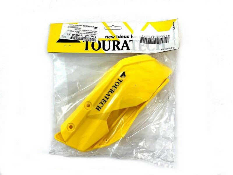 TOURATECH / �ĥ���ƥå� R-hand protector GD Open yellow set left+right with TT logo 08-0160-0015-0 glued and packed with saddle rider