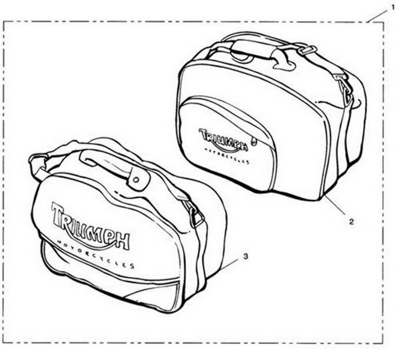 Triumph Pannier Bag- Inner- RH A9500516 | A9500516