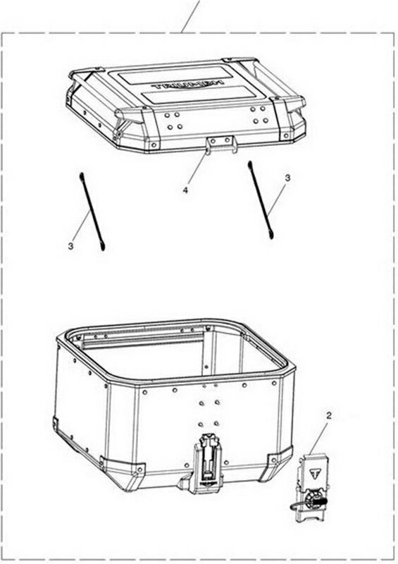 TRIUMPH / トライアンフ純正商品エクスペディション・アルミニウム製トップボックス（ブロッ?