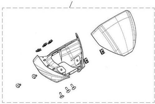 Triumph Set Fairing Specific Matt Silver Ice Original A9700640-MT | A9700640-MT