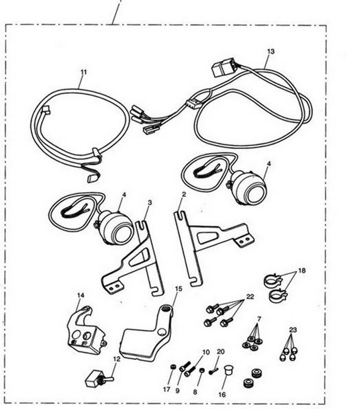 Triumph Subharness Auxilliary Lights | A9930053