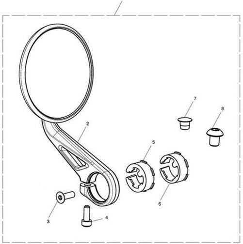 Triumph Thruxton (スラクストン) 1200 / Thruxton R Chrome Bar End Mirror | T2060996
