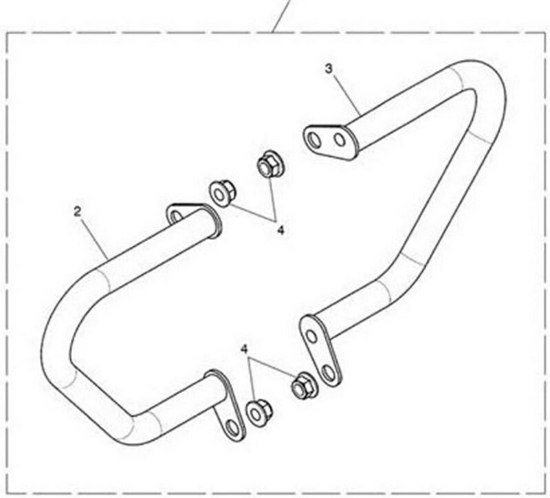 Triumph Dresser Bar LHS Coated | T2070688