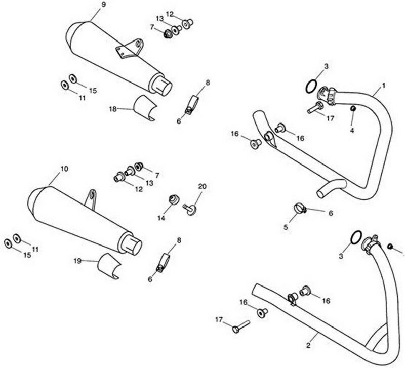 Triumph Cover Exhaust Clamp RH | T2205075