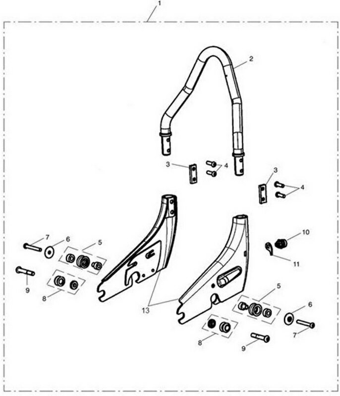 Triumph Passenger Backrest Sidepla | T2301101