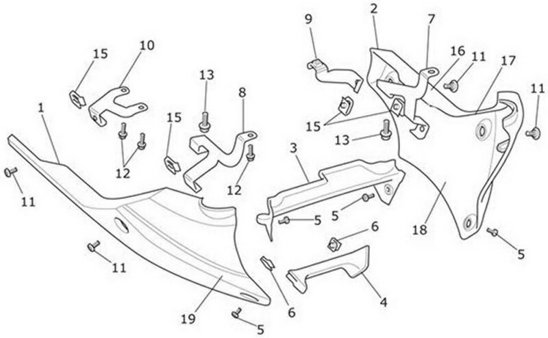 Triumph Moulding Panel Centre Lower Triumph Genuine Part | T2303103