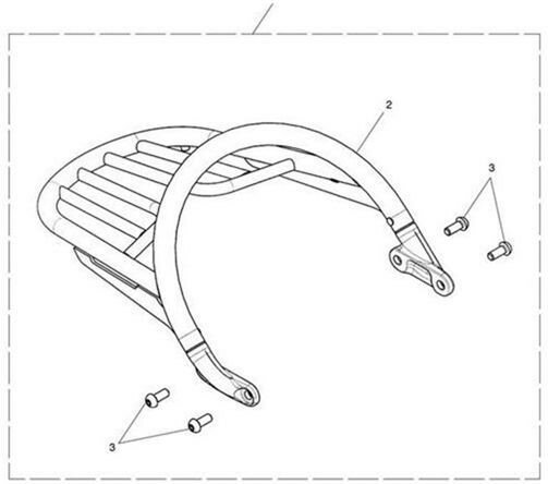 Triumph Grab Rail & Rack ブラック Triumph Genuine Part ? World Of | T2308924