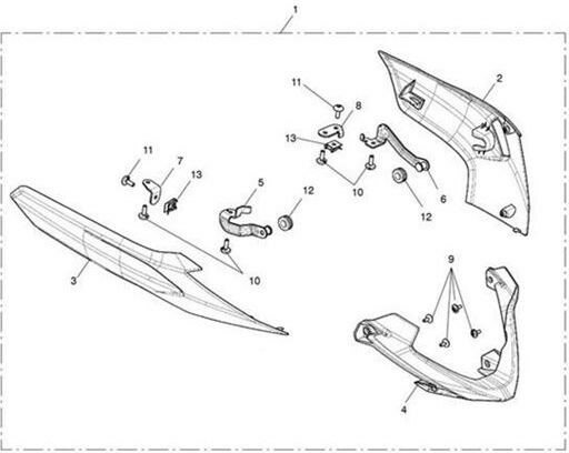 Triumph Panel Bellypan RH Paint | T2317052-MT