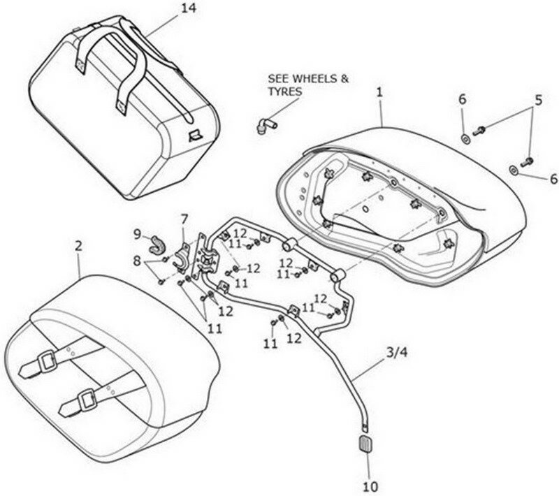 Triumph Bracket Pannier | T2350103